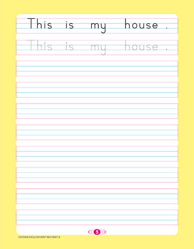 DIVISHA ENGLISH HANDWRITING BOOK   4