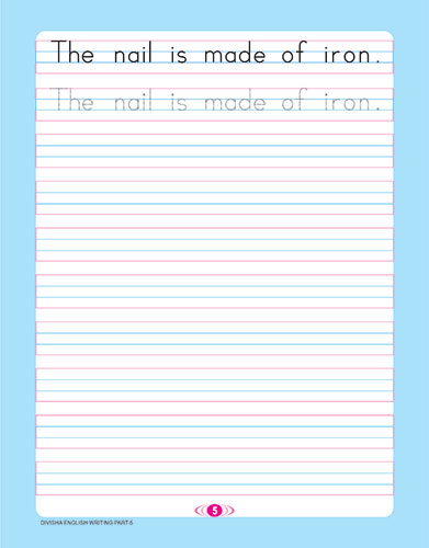 DIVISHA ENGLISH HANDWRITING BOOK   5