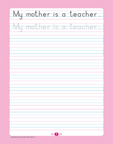 DIVISHA ENGLISH HANDWRITING BOOK   4