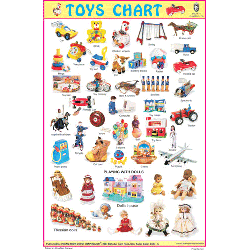 TOYS CHART SIZE 12X18 (INCHS) 300GSM ARTCARD