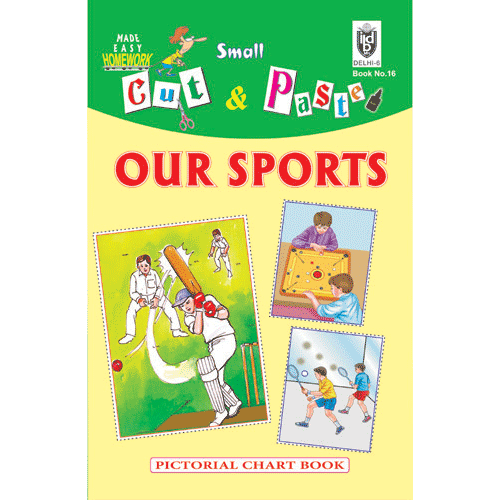 Cut and paste book of OUR SPORTS - Indian Book Depot (Map House)
