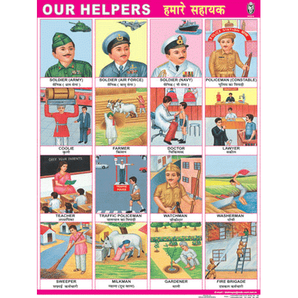 OUR HELPERS CHART SIZE 45 X 57 CMS - Indian Book Depot (Map House)