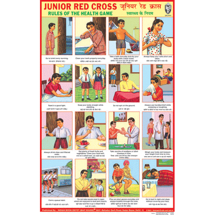 JUNIOR RED CROSS CHART SIZE 50 X 75 CMS - Indian Book Depot (Map House)