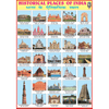 HISTORICAL PLACES OF INDIA CHART SIZE 70 X 100 CMS - Indian Book Depot (Map House)