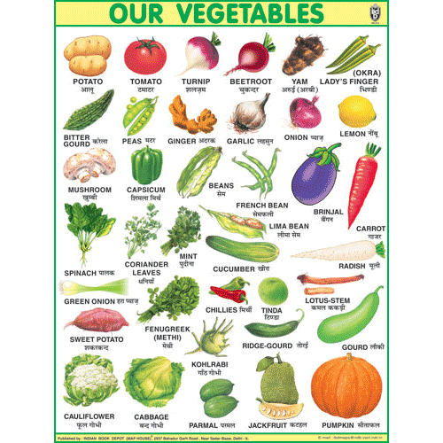 Vegetable Chart For Kids Vegetables Name Chart Vegetables Chart Chart Vegetables Name In Gujarati