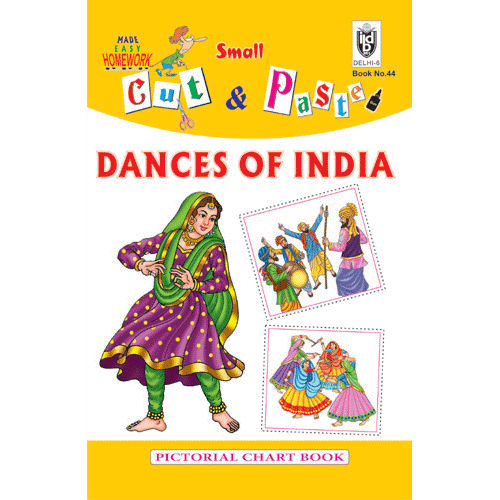 Cut and paste book of DANCES OF INDIA - Indian Book Depot (Map House)