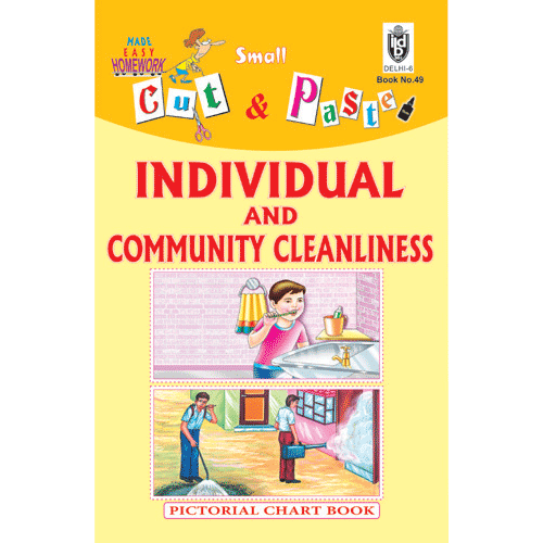 Cut and paste book of INDIVIDUAL AND COMMUNITY CLEANLINESS - Indian Book Depot (Map House)
