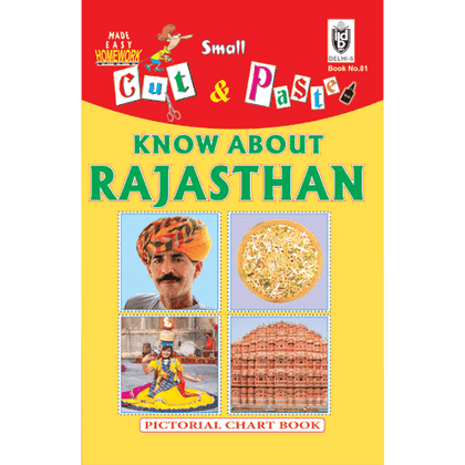 Cut and paste book of KNOW ABOUT RAJASTHAN - Indian Book Depot (Map House)