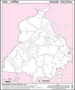 Practice Map of Punjab political |Pack of 100 Maps | Small Size | Outline Maps - Indian Book Depot (Map House)