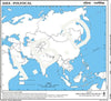 Practice Map of Asia Political |Pack of 100 Maps | Small Size | Outline Maps - Indian Book Depot (Map House)