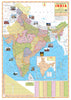 India world map bundle Political and Physical