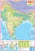 India world map bundle Political and Physical