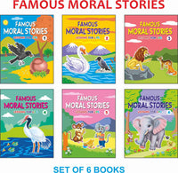 FAMOUS MORAL STORIES - LESSONS FOR LIFE  (SET OF 6 BOOKS)