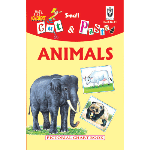 Cut and paste book of ANIMALS - Indian Book Depot (Map House)