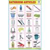 BATHROOM ARTICLES CHART SIZE 12X18 (INCHS) 300GSM ARTCARD - Indian Book Depot (Map House)