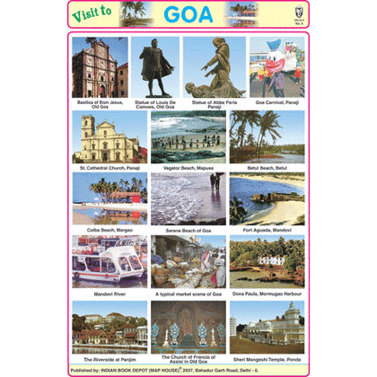 GOA CHART SIZE 12X18 (INCHS) 300GSM ARTCARD - Indian Book Depot (Map House)