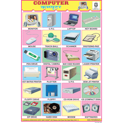 COMPUTER CHART SIZE 24 X 36 CMS CHART NO. 18 - Indian Book Depot (Map House)