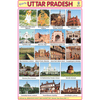 UTTAR PRADESH CHART SIZE 12X18 (INCHS) 300GSM ARTCARD