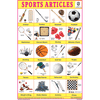 SPORTS ARTICLES CHART SIZE 12X18 (INCHS) 300GSM ARTCARD - Indian Book Depot (Map House)