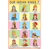 OUR INDIAN KINGS CHART SIZE 12X18 (INCHS) 300GSM ARTCARD - Indian Book Depot (Map House)