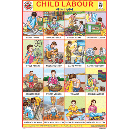 CHILD LABOUR SIZE 24 X 36 CMS CHART NO. 271 - Indian Book Depot (Map House)