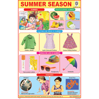 SUMMER SEASON SIZE 24 X 36 CMS CHART NO. 288 - Indian Book Depot (Map House)