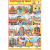 FESTIVALS OF INDIA (PART II) CHART SIZE 12X18 (INCHS) 300GSM ARTCARD - Indian Book Depot (Map House)
