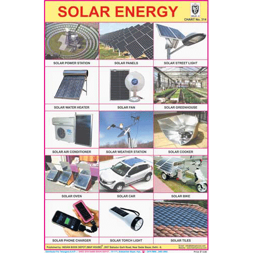 SOLAR ENERGY SIZE 24 X 36 CMS CHART NO. 314 - Indian Book Depot (Map House)