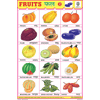 FRUITS CHART NO.2 CHART SIZE 12X18 (INCHS) 300GSM ARTCARD - Indian Book Depot (Map House)