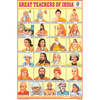 GREAT TEACHERS OF INDIA CHART SIZE 12X18 (INCHS) 300GSM ARTCARD - Indian Book Depot (Map House)