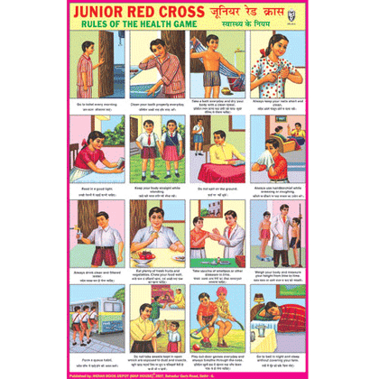 JUNIOR RED CROSS CHART SIZE 12X18 (INCHS) 300GSM ARTCARD - Indian Book Depot (Map House)