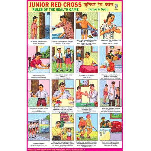 JUNIOR RED CROSS SIZE 24 X 36 CMS CHART NO. 52 - Indian Book Depot (Map House)