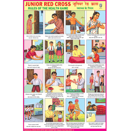 JUNIOR RED CROSS SIZE 24 X 36 CMS CHART NO. 52 - Indian Book Depot (Map House)