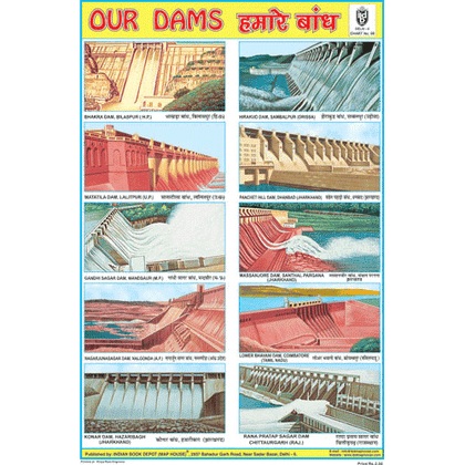 OUR DAMS CHART SIZE 12X18 (INCHS) 300GSM ARTCARD - Indian Book Depot (Map House)