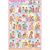 PEOPLE OF INDIA & THEIR DRESSES SIZE 24 X 36 CMS CHART NO. 75 - Indian Book Depot (Map House)