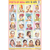 POETS OF INDIA SIZE 24 X 36 CMS CHART NO. 78 - Indian Book Depot (Map House)