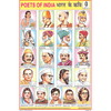 POETS OF INDIA CHART SIZE 12X18 (INCHS) 300GSM ARTCARD - Indian Book Depot (Map House)