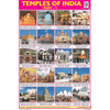 TEMPLES OF INDIA PART   2 SIZE 24 X 36 CMS CHART NO. 93 B - Indian Book Depot (Map House)