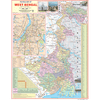 WEST BENGAL ( ENGLISH) SIZE 45 X 57 CMS - Indian Book Depot (Map House)