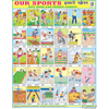 OUR SPORTS (OUR DOOR & INDOOR GAMES) CHART SIZE 45 X 57 CMS - Indian Book Depot (Map House)