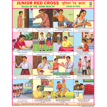 JUNIOR RED CROSS CHART SIZE 45 X 57 CMS - Indian Book Depot (Map House)