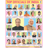 TOP OFFICIALS OF INDIA CHART SIZE 45 X 57 CMS - Indian Book Depot (Map House)