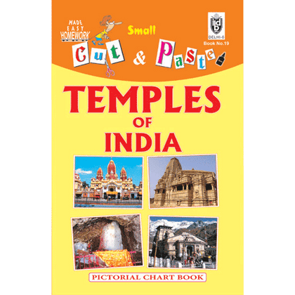 Cut and paste book of TEMPLES OF INDIA - Indian Book Depot (Map House)