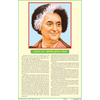 LIFE HISTORY OF INDIRA GANDHI CHART SIZE 50 X 75 CMS - Indian Book Depot (Map House)