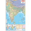 INDIA PHYSICAL (HINDI) SIZE 50 X 75 CMS - Indian Book Depot (Map House)