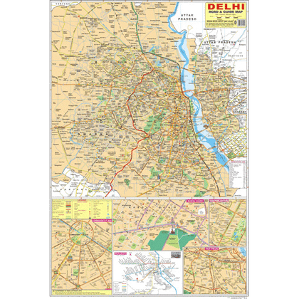 DELHI CITY (ENGLISH) SIZE 50 X 75 CMS - Indian Book Depot (Map House)