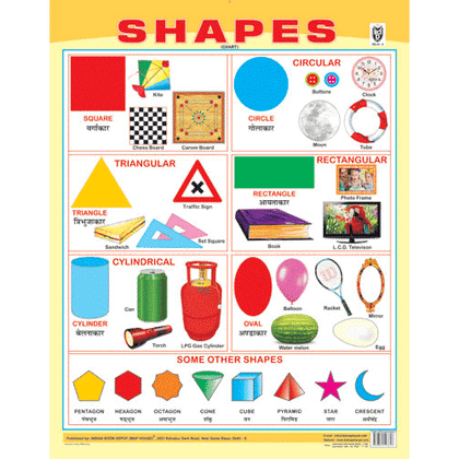 SHAPES CHART SIZE 55 X 70 CMS - Indian Book Depot (Map House)