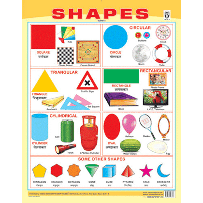 SHAPES CHART SIZE 55 X 70 CMS - Indian Book Depot (Map House)
