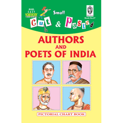 Cut and paste book of AUTHORS AND POETS OF INDIA - Indian Book Depot (Map House)