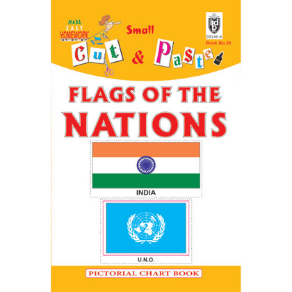 Cut and paste book of FLAGS OF THE NATIONS - Indian Book Depot (Map House)